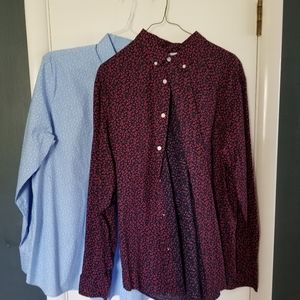 2 Old Navy button up shirts